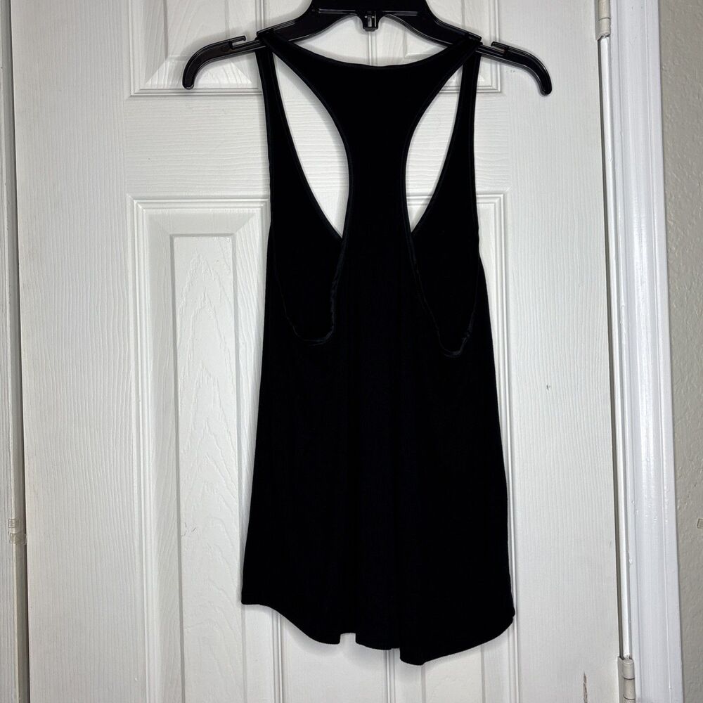 Victoria’s Secret M Tank Top Black Racerback Red Bow Detail Lounge Sleepwear - Picture 4 of 6